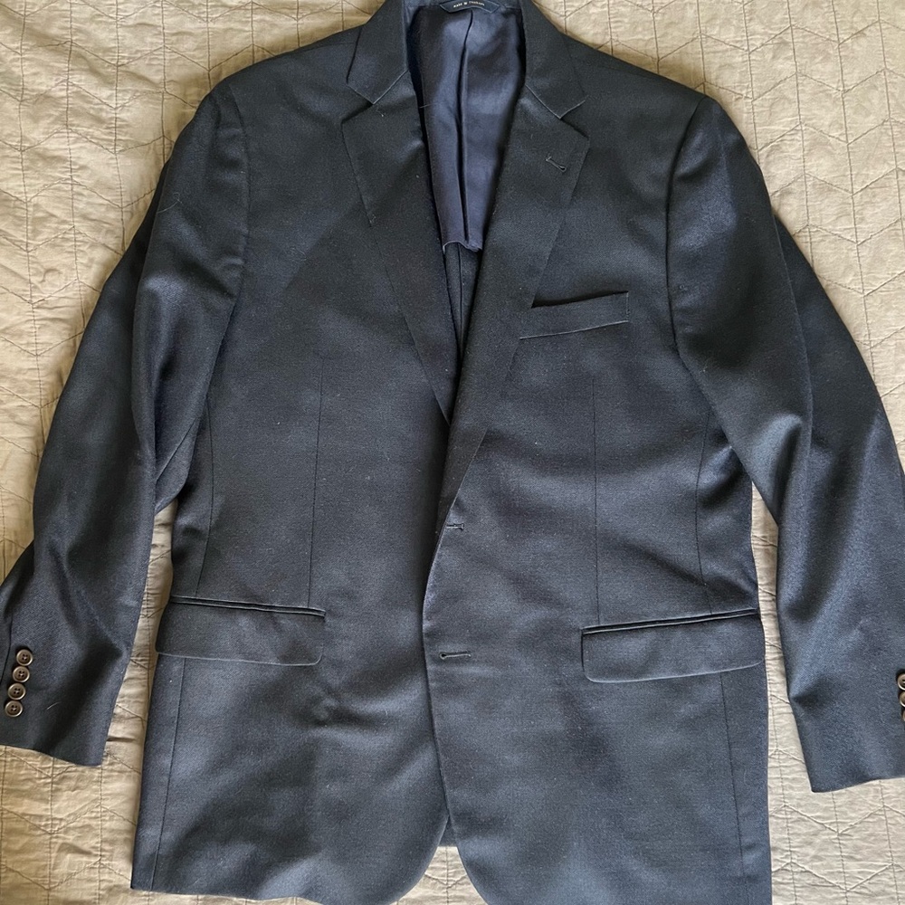 Brooks Brothers Fitzgerald Navy Wool Blazer